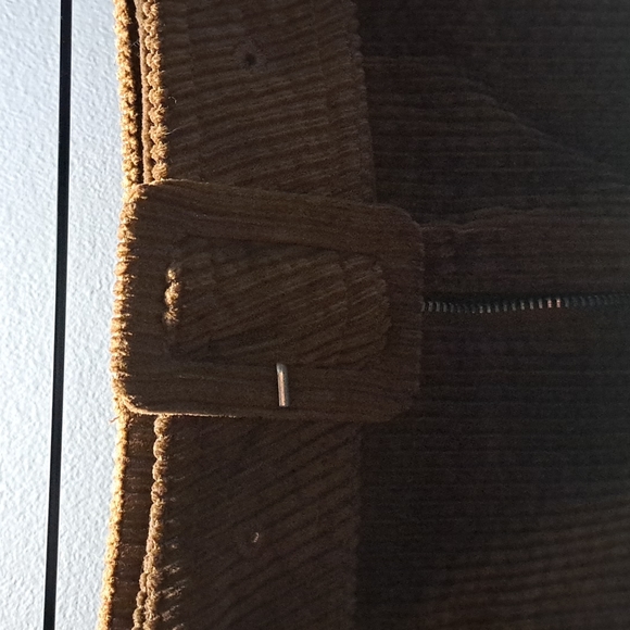 Vero Moda Brown Cordory Belted Skirt - Picture 2 of 5